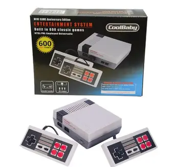 Drop Shipping NES Mini Klasik Baskı Retro video oyunları Konsolu 2 Kontrolörleri Dahili 600 Klasik Nintendo Oyunları - Görüntü 2  