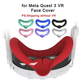 Değiştirilebilir Silikon Yüz Pedi Meta Quest 3 VR Ter Ve Toza Dayanıklı Göz Maskesi Aksesuarı VR Aksesuarları Silikon Yüz Pedi - Görüntü 1  