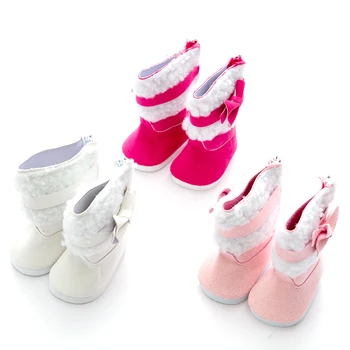 2020 Yeni Sıcak Bot Ayakkabı Giymek 43cm bebek Bebek, Çocuk manyetik dönüşlü dünya (sadece ayakkabı satmak) - Görüntü 1  