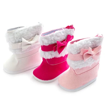 2020 Yeni Sıcak Bot Ayakkabı Giymek 43cm bebek Bebek, Çocuk manyetik dönüşlü dünya (sadece ayakkabı satmak) - Görüntü 2  