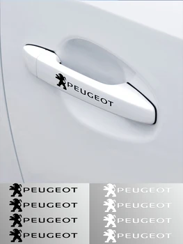 4 adet Yansıtıcı Vinil Araba Kapı Kolu Ayna Silecek Etiketler Çıkartması Styling Peugeot İçin 308 307 206 208 207 3008 508 2008 5008 306 - Görüntü 1  