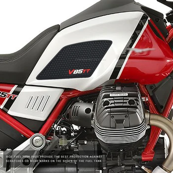 Kaymaz Yan Yakıt Tankı Çıkartmalar kauçuk ped Etiket moto rcycle aksesuarları Moto Guzzı V85TT V85 TT - Görüntü 2  