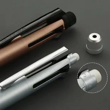 1 ADET TEK Metal Çok Fonksiyonlu Tükenmez Kalem 5 in 1 0.5 MM Mekanik Kurşun Kalem JETSTREAM Hızlı Kuruyan Dolum İş Okulu için - Görüntü 2  