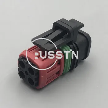 1 Takım 4 Pin yakıt enjektörü Fiş Oksijen Sensörü Soket kablo konnektörü Arabalar İçin Ekskavatör 1337352-1 - Görüntü 1  