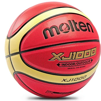 Erimiş Basketbol XJ1000 Boyutu 6, 7 Kapalı/Açık Eğitim Aşınmaya Dayanıklı PU Deri Basketbol - Görüntü 1  