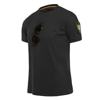 Açık Spor Erkekler Taktik T-Shirt Askeri Yürüyüş Tee Gömlek Özel Ordu Gevşek Pamuk Hızlı Kuru Kısa Kollu Katı Nefes - Görüntü 2  