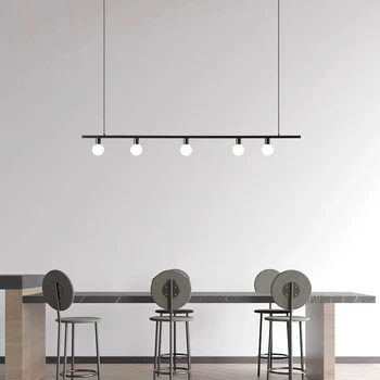 Modern yemek yemek odası Kolye ışıkları iç mekan aydınlatması Tavan lambası asılı ışık led Avizeler oturma odası için kapalı aydınlatma - Görüntü 2  