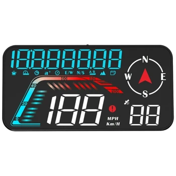 094D G12 Hız Alarm Dashboard Head Up Display Kilometre Hız Saat Zaman - Görüntü 1  