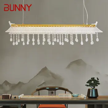 TAVŞAN Modern Asılı kolye ışık lüks yaratıcı Kristal Tavan LED 3 Renk avize Ev çay Evi yemek Odası - Görüntü 1  