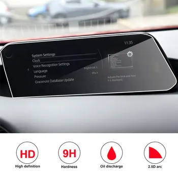 9H temperli cam ekran koruyucu film Mazda 3 İçin 8.8 İnç 2019 2020 Araba Navigasyon Oto İç Koruyucu Sticker - Görüntü 2  