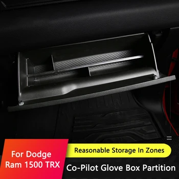 QHCP Araba havasız ortam kabini Organizatör Aralığı Merkezi Konsol bölme paneli saklama kutusu Eklemek İçin Fit Dodge RAM 1500 2022 Aksesuarları - Görüntü 1  