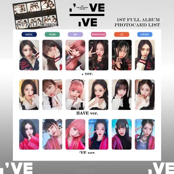 6 adet/takım Kpop Idol IVE Lomo Kartları IVE Photocards Fotoğraf Kartı Kartpostal Hayranları Koleksiyonu için - Görüntü 1  