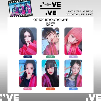 6 adet/takım Kpop Idol IVE Lomo Kartları IVE Photocards Fotoğraf Kartı Kartpostal Hayranları Koleksiyonu için - Görüntü 2  