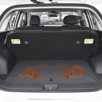 Hyundai için IX35 22 2010-2023 Özel Fit Araba Gövde Mat Tüm Sezon Siyah Kargo Mat 3D Şekilli Lazer Ölçülen Gövde Gömlekleri - Görüntü 2  