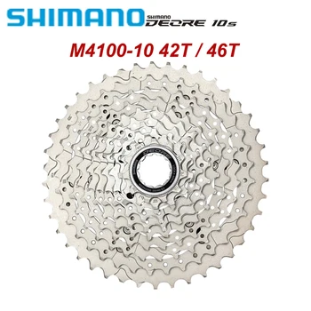 Shimano Deore CS-M4100 10 Hız kaset dişlisi MTB Bisiklet için 10 S 10 V 11-42 T 11-46 T dağ bisikleti Freewheel - Görüntü 1  