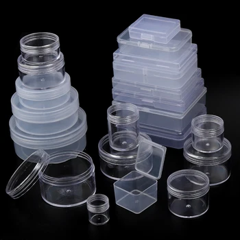 1 ADET Çok boyutlu Şeffaf plastik düzenleyici Kutusu Çok Fonksiyonlu Saklama Kapları Toz Geçirmez Takı İlaç Şeffaf Kılıf - Görüntü 1  