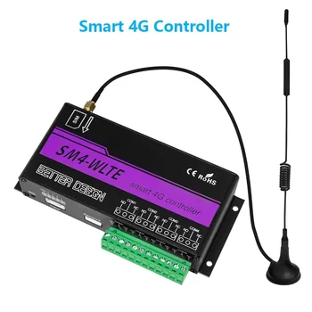4G Akıllı Uzaktan Kumanda Anahtarı SM4-WLTE SMS Sıcaklık ve Nem Kontrolü LTE Röle Kontrol GSM Garaj Kapısı Açacağı - Görüntü 1  