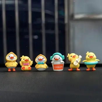 Küçük Ördekler Sarı Ördek Araba Dashboard Süslemeleri Serin Gözlük Ördek Ördekler Dekorasyon Aksesuarları Kızlar için Hediyeler Oyuncak araba - Görüntü 2  