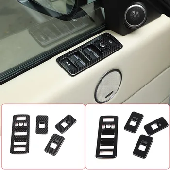 Land Rover Range Rover Vogue 2013-2017 için ABS Gümüş Araba Pencere Kaldırma Düğmesi krom çerçeve Trim Sticker Araba Aksesuarları - Görüntü 1  