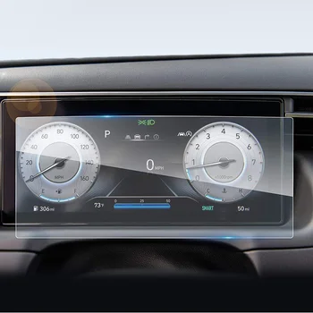 Hyundai Tucson 2021+ için 10.25 İnç Araba Dashboard Ekran Filmi Koruma Enstrüman Ekran Temperli Cam Filmi - Görüntü 2  