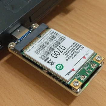 Mini-Pcıe USB 3.0 Adaptör Kartı İle Çift SIM Kart Yuvaları Desteği 4G / 5G / LTE Modülü WWAN Modülü Adaptörü Testi - Görüntü 2  