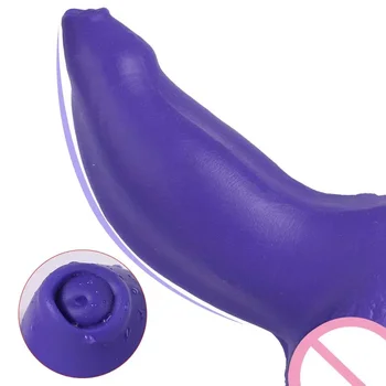Büyük Hayvan Gerçekçi Strapon Yetişkin Seks Oyuncakları Kadınlar İçin / Erkekler Büyük Anal Yapay Penis Vajina Göt Popo Fiş Hiçbir Vibratör Emme İle - Görüntü 2  