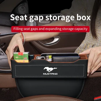 Ford Mustang için Mach-e GT Deri Araba Koltuğu Gap Organizatör Koltuk Çatlak Yuvası saklama kutusu Konsol Yan Cep Oto Aksesuarları - Görüntü 2  