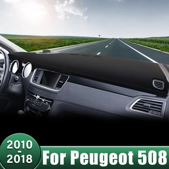 Araba Dashboard Kapak Güneş Gölge Anti-Uv Paspaslar Kaymaz Halılar İçin Peugeot 508 SW GT 2010 2011 2012 2013 2014 2015 2016 2017 2018 - Görüntü 1  