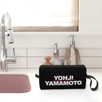 Yohjı Yamamoto Mal Kozmetik Çantası Kadın Makyaj Çantaları Seyahat Fermuar makyaj çantası Organizatör saklama çantası - Görüntü 2  