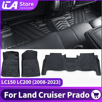 2008-2023 Toyota Land Cruiser 200 Prado 150 için Ayak Mat LC150 LC200 İç Aksesuarları Yükseltilmiş Su Geçirmez Paspaslar ve Halılar - Görüntü 1  