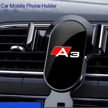 Araba telefon tutucu Hava Firar mobil GPS Standı Akıllı Telefon Desteği AUDİ A1 A3 A4 A5 A6 A7 A8 Q3 Q5 Q7 Q8 Araba Aksesuarları - Görüntü 1  