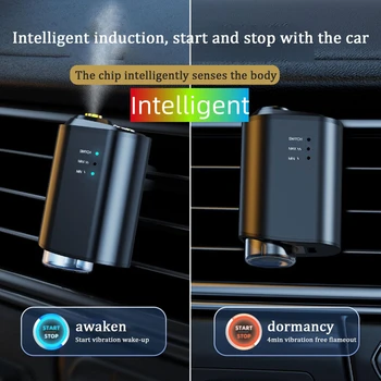 Akıllı otomatik start stop araba hava nemlendirici sprey havalandırma spreyi parfüm araba iç aksesuarları - Görüntü 1  