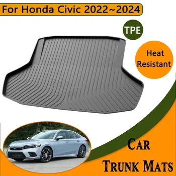 Honda Civic 2023 Aksesuarları için 2022 2024 11th Gen Araba Gövde Zemin Mat Su Geçirmez Anti-kirli Liner Tepsi Döşemeli Depolama Pedi - Görüntü 1  