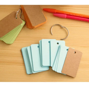 4 adet Gevşek yapraklı Not Defteri Taşınabilir Not Pedleri Bloknot Öğrenciler Kırtasiye not kağıdı Ofis Okul için (Karışık Renkli) - Görüntü 2  