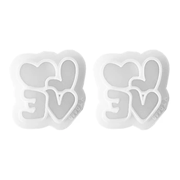 1 Takım Kil Kalıp Kalp Kolye Kesme Die sevgililer Günü Serisi DIY Kabartma Araçları - Görüntü 2  