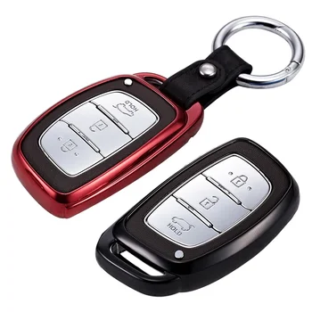 Yumuşak TPU Araba Anahtarı Durum için Hyundai Mıstra Elantra Tusson Verna Sonata Verna Anahtar Kabuk Kapak Araba Styling Araba için Anahtar kutu - Görüntü 1  