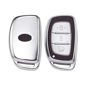 Yumuşak TPU Araba Anahtarı Durum için Hyundai Mıstra Elantra Tusson Verna Sonata Verna Anahtar Kabuk Kapak Araba Styling Araba için Anahtar kutu - Görüntü 2  