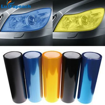 Ücretsiz Kargo 30 * 100 CM araba Filmi için araba Led kafa ışık koruyucu Film kendinden Yapışkanlı Vinil Wrap Sticker araba Styling - Görüntü 1  