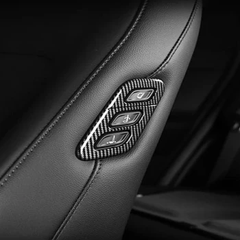 Karbon Fiber ABS yolcu koltuğu Ayar Düğmesi Trim krom çerçeve Sticker Hyundai Palisade 2023 2024 İçin İç Dekorasyon - Görüntü 1  