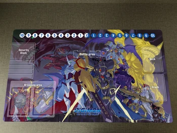 Digimon Canavarlar Playmat Anime CCG DTCG Mat Ticaret Kart Oyunu oyun matı Mouse Pad Ücretsiz Çanta kaymaz Kauçuk Mousepad Boyutu 60x35cm - Görüntü 1  