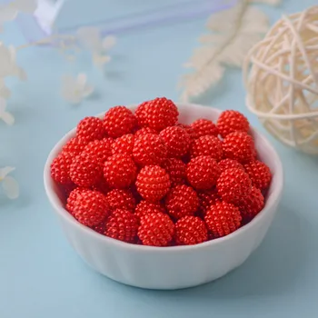 10/12 / 15mm 500g Abs İnci Tek Renkli Bayberry Topu Düz Delik Renk dağınık boncuklar El Yapımı Dıy Takı Aksesuarları - Görüntü 2  