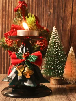 Retro Noel Ağacı Mum silikon kalıp DIY Konik Geometri Sabun Alçı Yapımı Çikolata Kalıp noel dekoru Hediye - Görüntü 2  