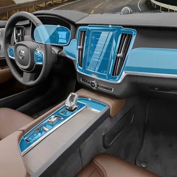 Tpu şeffaf film Volvo XC90 Araba İç Çıkartmalar Merkezi Kontrol Çıkış Hava Dişli Navigasyon Dashboard Kapı Pencere Paneli - Görüntü 2  
