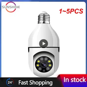 1 ~ 5 ADET 1080P WİFİ Kamera A6 Kablosuz Ampul Kamera LED Gece Görüş Akıllı Ev Güvenlik Kamera E27 Konektörü Uzaktan İzleme - Görüntü 1  