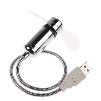 LED Saat Fan Mini USB Powered Soğutma Yanıp Sönen Gerçek Zamanlı Görüntüleme Fonksiyonu - Görüntü 2  