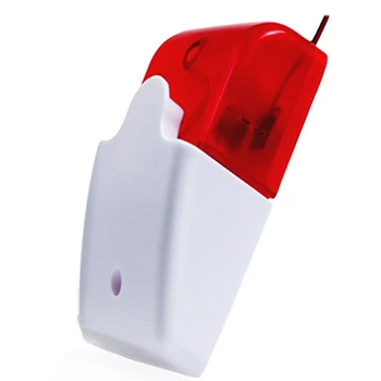 Kablolu Strobe Siren yanıp sönen ışık Strobe Siren 99 Bölgeleri PSTN / GSM Kablosuz Güvenlik Alarmı - Görüntü 1  