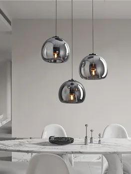 Danimarka tasarımcı minimalist restoran avize cafe bar masası lambası yatak odası başucu lambası tüm bakır lambalar - Görüntü 1  
