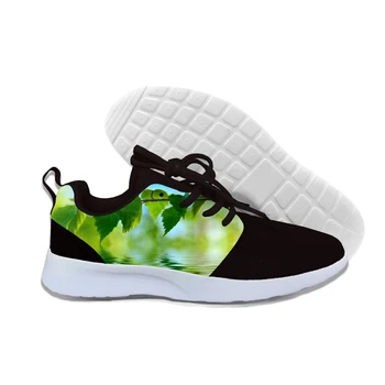 Sıcak Yaz En İyi Satış Harajuku Kadın Erkek Yapraklar Sneakers Yaz hafif Ayakkabı Son Klasik Örgü koşu ayakkabıları spor ayakkabı - Görüntü 1  