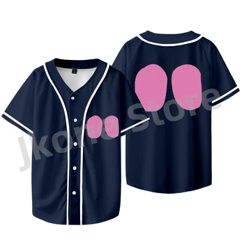 Kötü Tavşan Gece Binici Gözler T-Shirt Albümü Merch Beyzbol Ceket Kadın Erkek Moda Rahat Tee Üst - Görüntü 1  