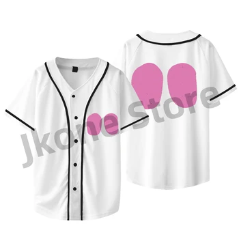 Kötü Tavşan Gece Binici Gözler T-Shirt Albümü Merch Beyzbol Ceket Kadın Erkek Moda Rahat Tee Üst - Görüntü 2  